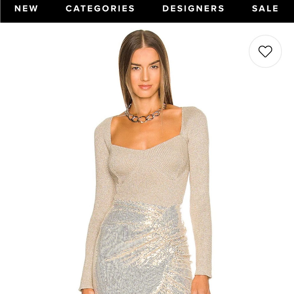 Fletcher sweater in Taupe and Silver ASTR the label